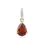 Pendentif en or et Zircon orange