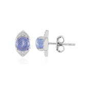 Boucles d'oreilles en argent et Tanzanite