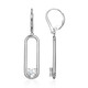 Boucles d'oreilles en argent et Topaze blanche