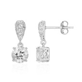 Boucles d'oreilles en argent et Topaze blanche