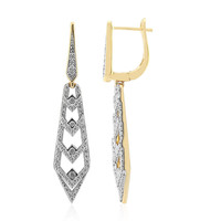 Boucles d'oreilles en or et Diamant SI1 (G)