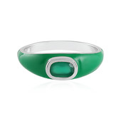 Bague en argent et Onyx vert