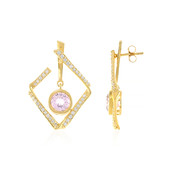 Boucles d'oreilles en argent et Kunzite