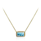 Collier en or et Larimar