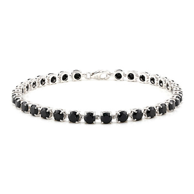 Bracelet en argent et Spinelle noir