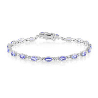 Bracelet en argent et Tanzanite