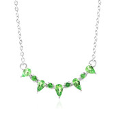 Collier en argent et Grenat Tsavorite