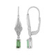 Boucles d'oreilles en argent et Tourmaline verte de Benedito