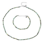 Parure en argent et Chrysocolle