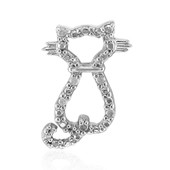 Pendentif en argent et Diamant I2 (I)