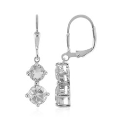 Boucles d'oreilles en argent et Topaze blanche