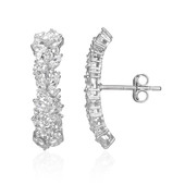 Boucles d'oreilles en argent et Topaze blanche