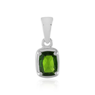 Pendentif en argent et Diopside de Russie