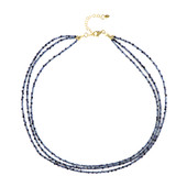 Collier en argent et Saphir bleu