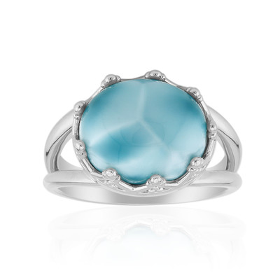 Bague en argent et Larimar