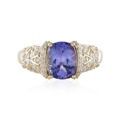 Bague en or et Tanzanite AAA (de Melo)