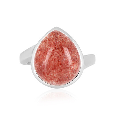 Bague en argent et Quartz Fraise (MONOSONO COLLECTION)