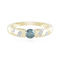 Bague en or et Diamant bleu I3