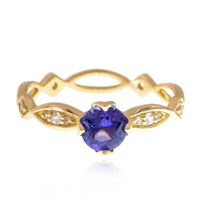 Bague en or et Tanzanite AAA (de Melo)