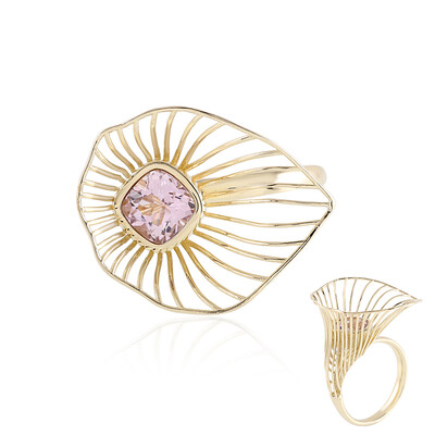 Bague en or et Kunzite AAA (Ornaments by de Melo)