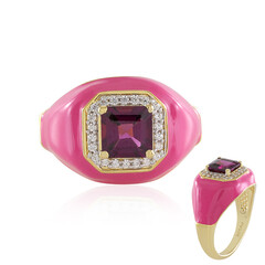 Bague en argent et Grenat Rhodolite