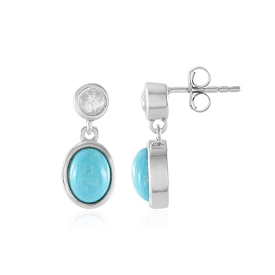 Boucles d'oreilles en argent et Turquoise