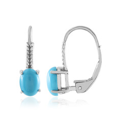 Boucles d'oreilles en argent et Turquoise Sleeping Beauty (Faszination Türkis)