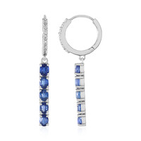 Boucles d'oreilles en argent et Kyanite