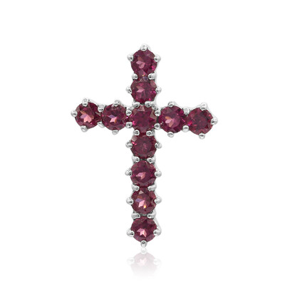 Pendentif en argent et Grenat Rhodolite