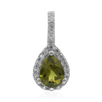 Pendentif en argent et Vésuvianite