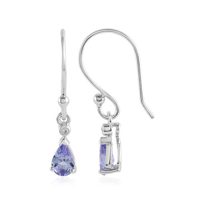 Boucles d'oreilles en argent et Tanzanite