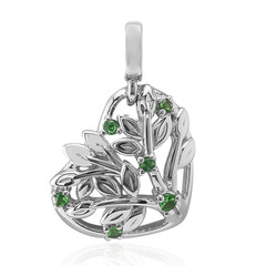 Charm en argent et Grenat Tsavorite