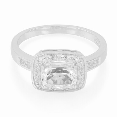 Bague en argent et Goshénite