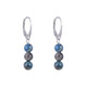 Boucles d'oreilles en argent et Shattuckite