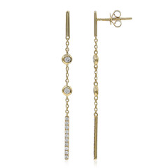 Boucles d'oreilles en or et Diamant SI2 (H) (CIRARI)