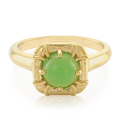 Bague en argent et Chrysoprase impériale