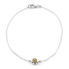 Bracelet en argent et Zircon jaune