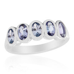 Bague en argent et Tanzanite non chauffée