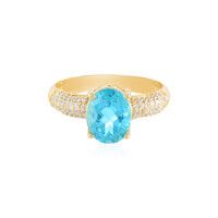 Bague en argent et Topaze Paraiba