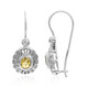 Boucles d'oreilles en argent et Citrine