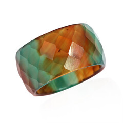 Bague et Agate multicolore