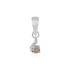 Pendentif en argent et Diamant champagne I2