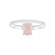 Bague en argent et Quartz rose