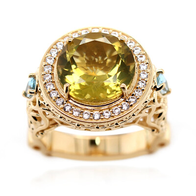 Bague en argent et Quartz de l'Ouro Verde (Dallas Prince Designs)