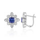 Boucles d'oreilles en argent et Tanzanite