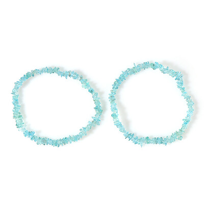 Bracelet et Apatite bleue