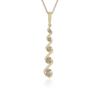 Collier en or et Diamant champagne I2