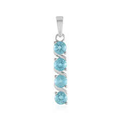 Pendentif en argent et Apatite bleue