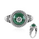 Bague en argent et Malachite (Desert Chic)