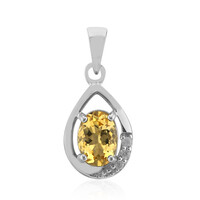 Pendentif en argent et Béryl jaune